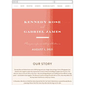"painted colorblock" - Wedding Website in Poppy by Angela Marzuki - Mobile Layout