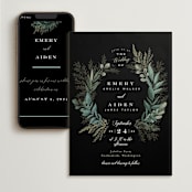 "Forest Crest" - Wedding Website in Obsidian by Alethea and Ruth - Match Your Stationery