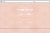 "Contemporary" - Wedding Website in Peony by Liz Conley - Desktop Design