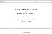 "torrone" - Wedding Website in Cedar by chocomocacino - Desktop Design
