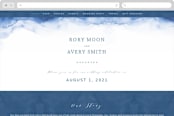 "Watercolor waves" - Wedding Website in Ocean by Yuliya Evseeva - Desktop Design