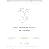 "Tallulah" - Wedding Website in Linen by Jennifer Wick - Mobile Layout