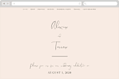 "Just the Two of Us" - Wedding Website in Blush by Jennifer Wick - Desktop Design