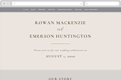 "Sunrise Waves" - Wedding Website in Ocean by Wildfield Paper Co - Desktop Design