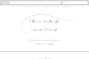 "Gramercy" - Wedding Website in Blush by Kristie Kern - Desktop Design
