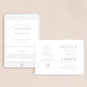 "Gramercy" - Wedding Website in Blush by Kristie Kern - Match Your Stationery