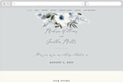 "Nantucket Romance" - Wedding Website in Marine by Chris Griffith - Desktop Design