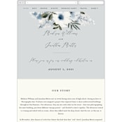 "Nantucket Romance" - Wedding Website in Marine by Chris Griffith - Mobile Layout