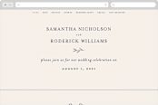 "Italia" - Wedding Website in Taupe by Kelly Schmidt - Desktop Design
