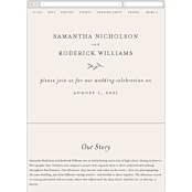 "Italia" - Wedding Website in Taupe by Kelly Schmidt - Mobile Layout