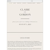 "The Loden" - Wedding Website in Ivory by Kelly Schmidt - Guest Management
