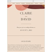 "Galeria" - Wedding Website in Autumn Desert by Kelly Schmidt - Mobile Layout