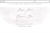 "Sloped" - Wedding Website in Ecru by Everett Paper Goods - Desktop Design
