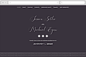 "Right Side" - Wedding Website in Blackberry by Susan Brown - Desktop Design