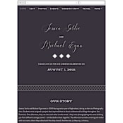 "Right Side" - Wedding Website in Blackberry by Susan Brown - Guest Management