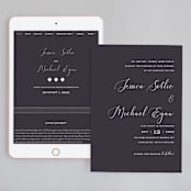 "Right Side" - Wedding Website in Blackberry by Susan Brown - Match Your Stationery