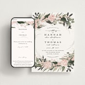 "Ivory Ring" - Wedding Website in Blush by Susan Moyal - Match Your Stationery