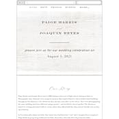 "Barnwood" - Wedding Website in Ash by Hooray Creative - Guest Management