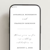 "Classically Us" - Wedding Website in Cotton by Simona Camp - Mobile Layout