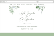 "Botanical Seal" - Wedding Website in Pastel by Kristen Smith - Desktop Design