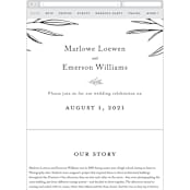 "Marlowe" - Wedding Website in Classy White by Kelly Schmidt - Mobile Layout