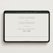 "Hayes" - Wedding Website in Forest by Blustery August - Desktop Design
