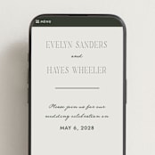 "Hayes" - Wedding Website in Forest by Blustery August - Mobile Layout