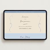 "The Swan" - Wedding Website in Buttercream by Helena Vitto - Desktop Design