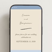 "The Swan" - Wedding Website in Buttercream by Helena Vitto - Mobile Layout