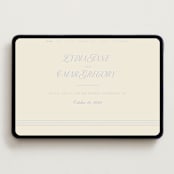 "Luxe" - Wedding Website in Ocean by Baumbirdy - Desktop Design