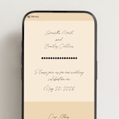 "French Whimsy Script" - Wedding Website in Champagne by Wallace Design Co. - Mobile Layout
