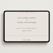 "monogram edit" - Wedding Website in Sandstone by Sara Hicks Malone - Desktop Design