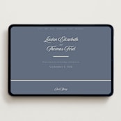 "Ritzy" - Wedding Website in French Blue by Nicoletta Savod - Desktop Design