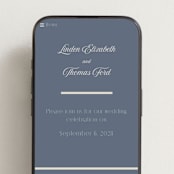 "Ritzy" - Wedding Website in French Blue by Nicoletta Savod - Mobile Layout