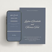 "Ritzy" - Wedding Website in French Blue by Nicoletta Savod - Match Your Stationery