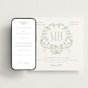 "Eternal Grace" - Wedding Website in Leaf by Sherley Ferreira - Match Your Stationery