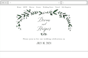 "Floral Wreath" - Wedding Website in Fresh by Kelly Schmidt - Desktop Design