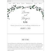 "Floral Wreath" - Wedding Website in Fresh by Kelly Schmidt - Guest Management