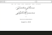 "Waltz" - Wedding Website in Tuxedo by Lori Wemple - Desktop Design