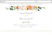 "Spring Blooms" - Wedding Website in Blush by Susan Moyal - Desktop Design