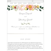 "Spring Blooms" - Wedding Website in Blush by Susan Moyal - Guest Management