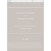 "Refined style" - Wedding Website in Pearl by Stacey Meacham - Guest Management