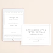 "Formal Affair" - Wedding Website in Pearl by Stacey Meacham - Match Your Stationery