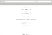 "Art Deco Border" - Wedding Website in Crystal by Hooray Creative - Desktop Design