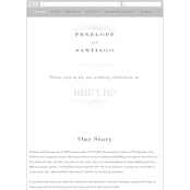 "Art Deco Border" - Wedding Website in Crystal by Hooray Creative - Mobile Layout
