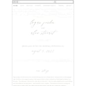 "Starry Sky" - Wedding Website in Iridescent by Phrosné Barwood - Mobile Layout