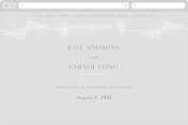 "Dazzling" - Wedding Website in Opal by Phrosné Barwood - Desktop Design