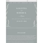 "Chic Wreath" - Wedding Website in Cloud by Kelly Schmidt - Guest Management