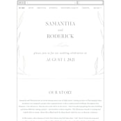 "Chic Wreath" - Wedding Website in Cloud by Kelly Schmidt - Mobile Layout