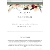 "rustic florals" - Wedding Website in Garden by Kate Ahn - Mobile Layout